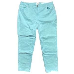 JMS by Hanes Women's 20W Aqua Sky Classic Fit‎ Twill Pants Classic Fit Twill